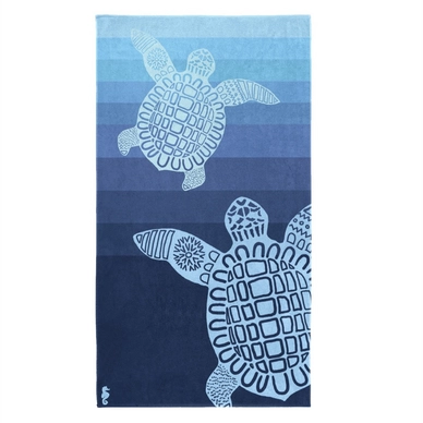 Strandtuch Seahorse Turtle Blau
