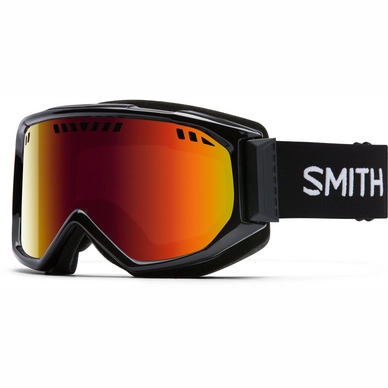 Skibril Smith Scope Black Frame/Red Sol X Mirror Lens