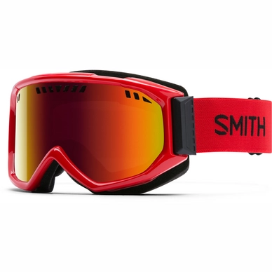 Skibril Smith Scope Fire Frame/Red Sol X Mirror Lens