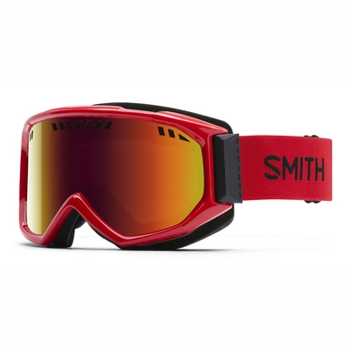 Skibril Smith Scope Fire Frame Red Sol-X Mirror