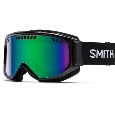 Ski Goggles Smith Scope Black Frame Green Sol-X Mirror
