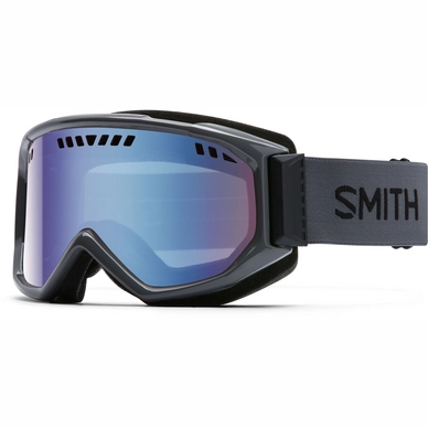 Skibril Smith Scope Charcoal Frame/Blue Sensor Mirror Lens