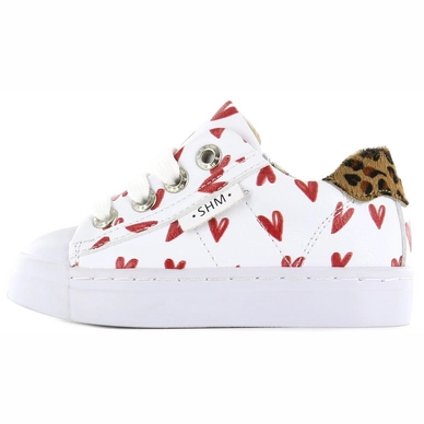 Sneaker Shoesme Girls Low Hearts White Red