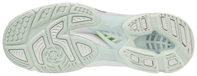 Badmintonschoen Mizuno Women Wave Lightning Z5 White Silver Spa Blue