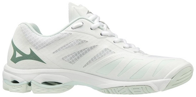 Badmintonschoen Mizuno Women Wave Lightning Z5 White Silver Spa Blue