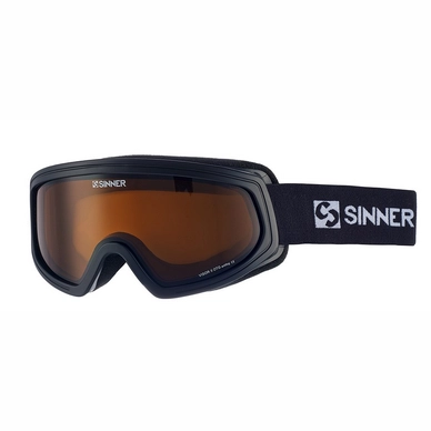 Ski Goggles Sinner Visor III OTG Matt Black Orange Sintec