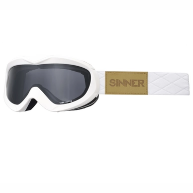 Ski Goggles Sinner Task Matte White Double Smoke