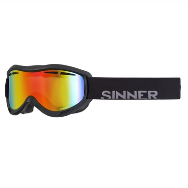 Skibril Sinner Intruder Matte Black Double Orange Vent