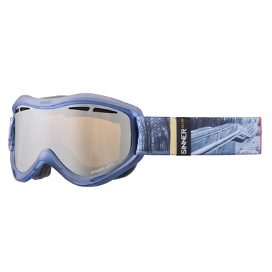 Skibrille Sinner Intruder Clear Matte Blue Double Orange Mirror Vent