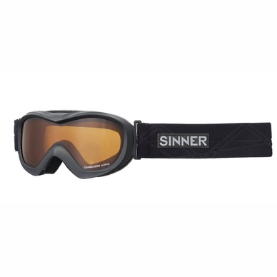 Sinner Chameleon Mat Black Orange Skibril