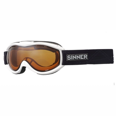 Masque de Ski Sinner Toxic Mat Blanc Orange