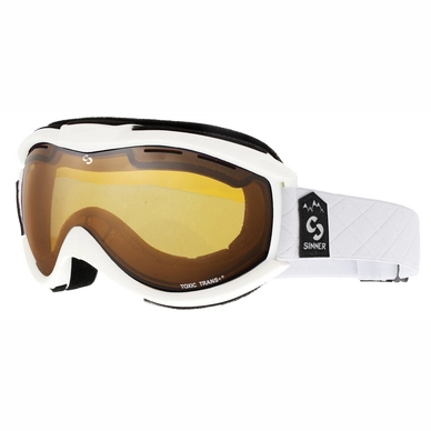 Ski Goggles Sinner Toxic Matte White Trans+