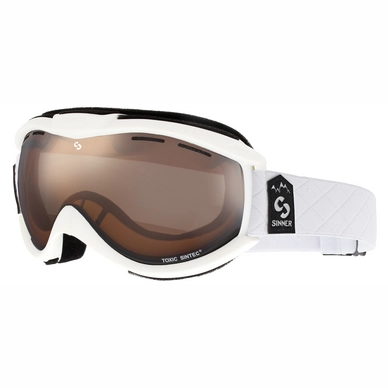 Ski Goggles Sinner Toxic Matte White Double Orange Sintec
