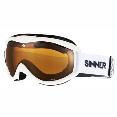 Ski Goggles Sinner Toxic Matte White / Double Orange Mirror