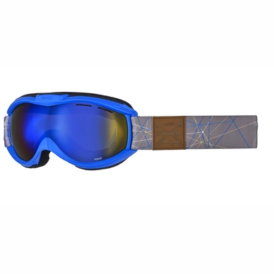 Masque de Ski Sinner Toxic Matte Bright Blue Blue Mirror Vent