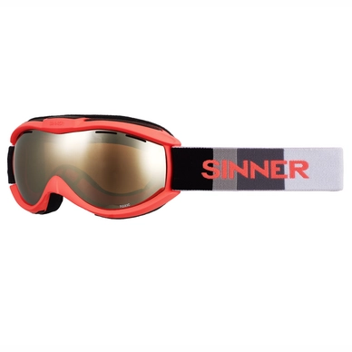 Ski Goggles Sinner Toxic Matte Neon Orange Double Orange Vent