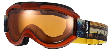 Skibril Sinner Toxic Sunset Orange Transparent Trans+
