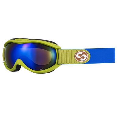 Ski Goggles Sinner Toxic Matte Dark Citron Double Blue Rev Vent.