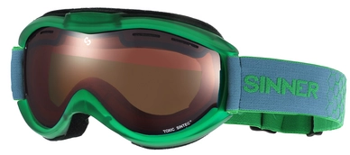 Skibril Sinner Toxic Green Transparent Double Orange Sintec