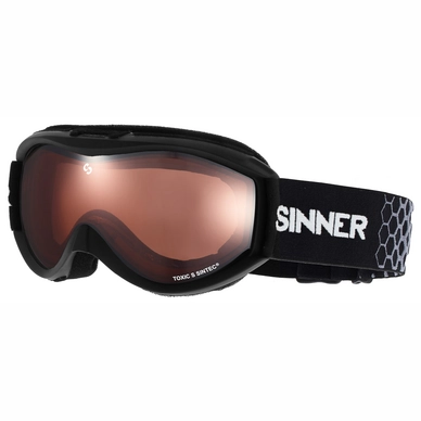 Masque de Ski Sinner Toxic S Matte Black Double Orange Sintec 2018