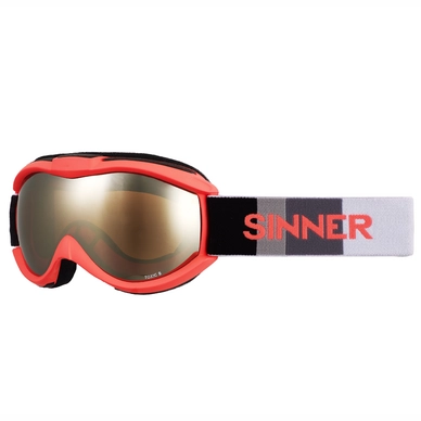 Ski Goggles Sinner Toxic S Matte Neon Orange Double Orange