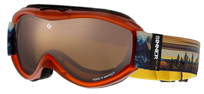 Skibril Sinner Toxic S Sunset Double Orange Sintec