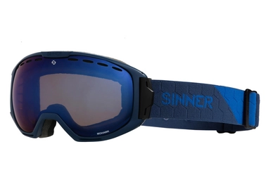 Ski Goggles Sinner Mohawk Matte Dark Blue Blue Mirror Vent + Orange Vent