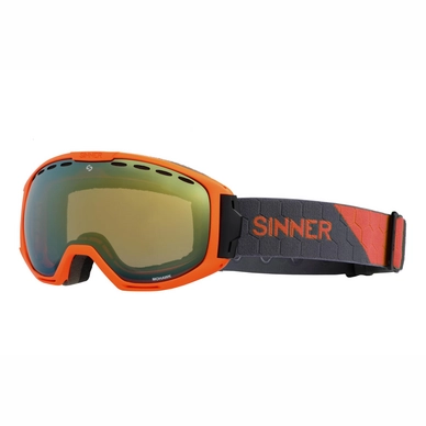 Skibril Sinner Mohawk Matte Orange Orange Mirror Vent + Orange Vent