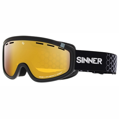 Masque de Ski Sinner Visor III OTG Matte Black Sintec Trans+