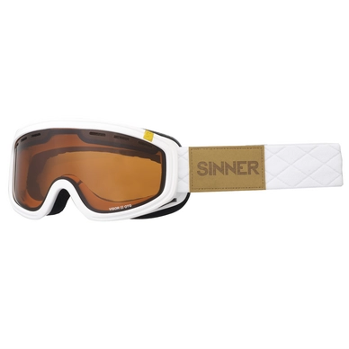 Skibril Sinner Visor III OTG Matte White Double Orange Vent