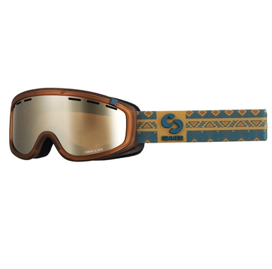 Ski Goggles Sinner Visor III OTG Clear Matte Brown Double Orange Sintec Trans +