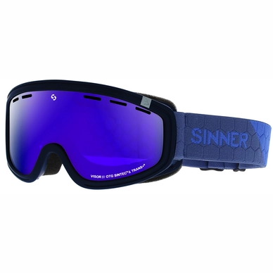 Ski Goggles Sinner Visor III OTG Matte Blue Revo Vent