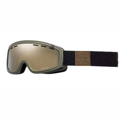 Ski Goggles Sinner Visor III OTG Moss Green Gold Mirror Vent
