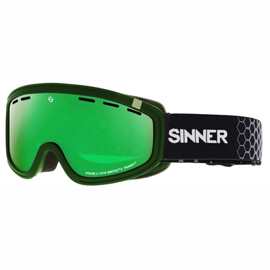 Skibril Sinner Visor III OTG Matte Moss Green Mirror