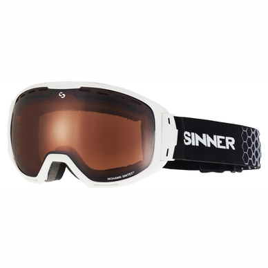 Masque de Ski Sinner Mohawk Matte White Double Orange Sintec