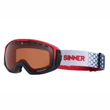 Skibril Sinner Mohawk Matte Red Matte Dark Blue Orange Sintec Vent