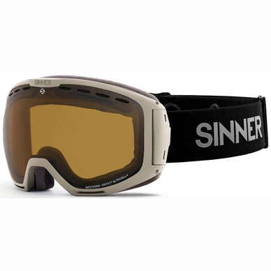 Masque de Ski Sinner Mohawk Matte Light Grey Double Sintec / Trans+ Vent