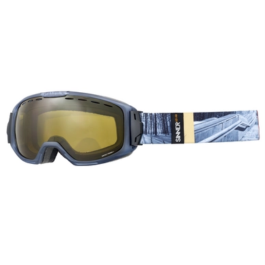 Ski Goggles Sinner Mohawk Clear Matte Blue Double Orange Sintec Trans+