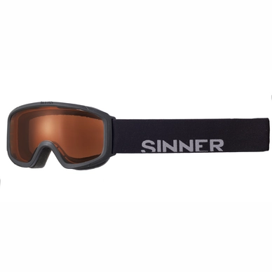 Ski Goggles Sinner Duck Mountain Matte Black Double Orange