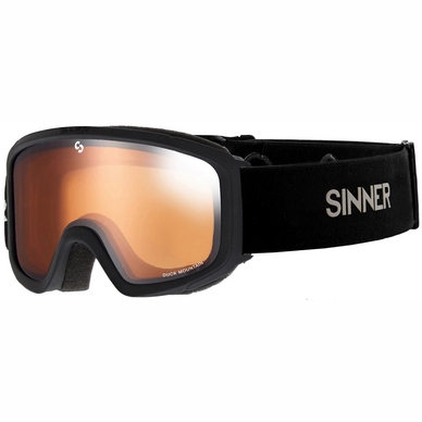 Skibril Sinner Junior Duck Mountain Matte Black Double Orange