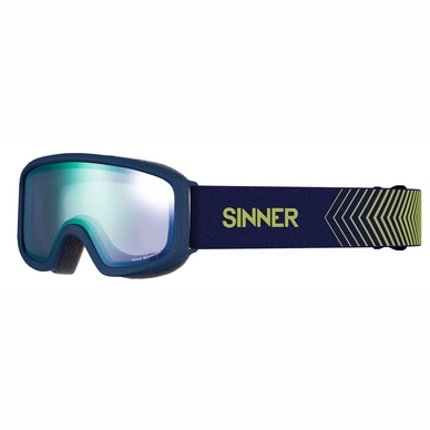 Ski Goggles Sinner Kids Duck Mountain Matte Blue / Blue Mirror