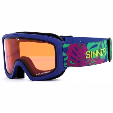 Skibril Sinner Junior Duck Mountain Matte Blue Double Orange