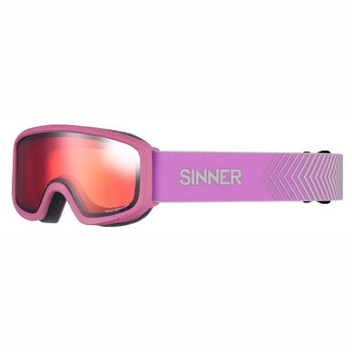 Ski Goggles Sinner Kids Duck Mountain Matte Pink / Red Mirror