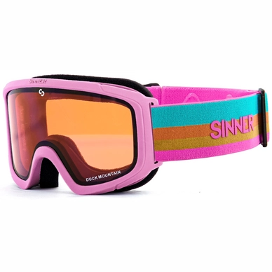 Skibril Sinner Junior Duck Mountain Matte Pink Double Orange