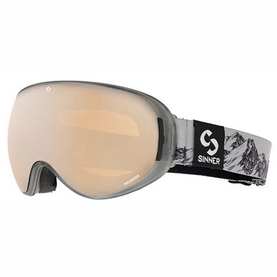 Ski Goggles Sinner Nauders Grey Orange Mirror + Orange Sintec