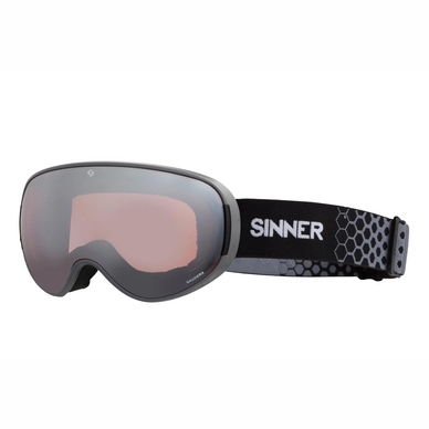 Skibril Sinner Nauders Matte Coolgrey Orange Mirror + Orange Sintec