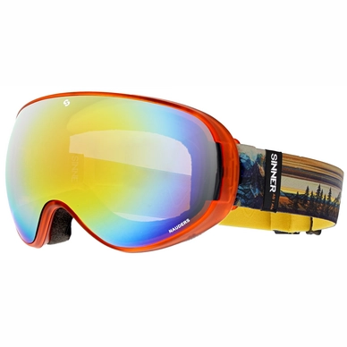Ski Goggles Sinner Nauders Orange Revo + Orange Sintec