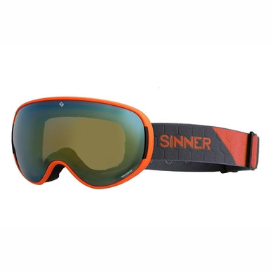 Skibril Sinner Nauders Matte Orange Orange Mirror + Orange Sintec