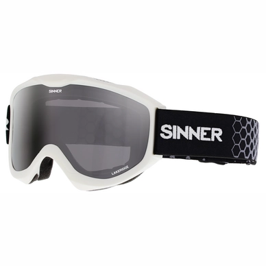 Skibril Sinner Lakeridge Matte White Double Smoke