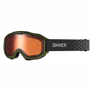 Ski Goggles Sinner Lakeridge Matte Moss Green / Double Orange